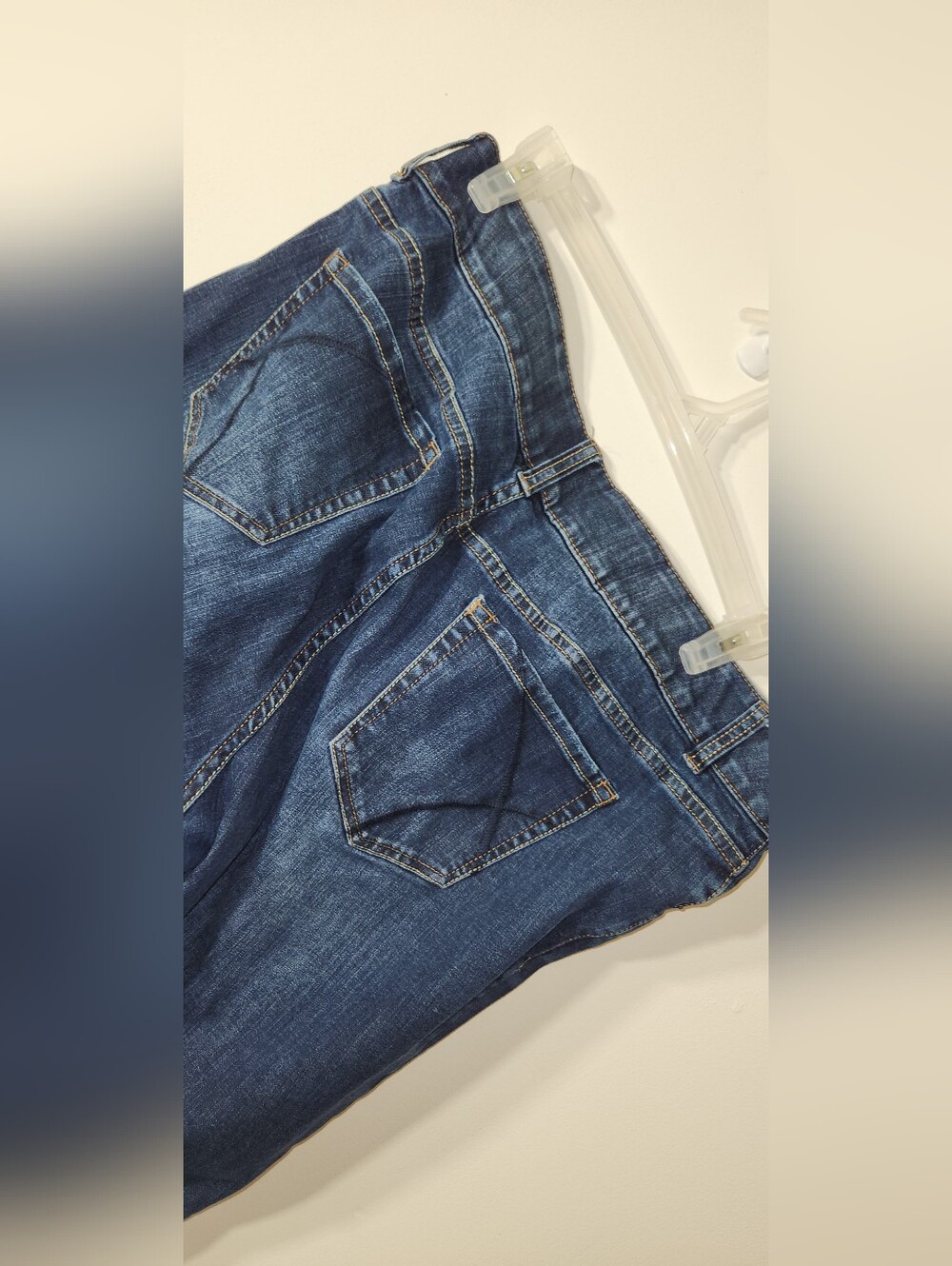 🖤💙Boot Cut High-Rise Tighter Tummy Tech Lane Bryant Dark Blue Jeans 20S SHORT - Picture 10 of 12